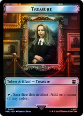 Soldier // Treasure (0060) Double-Sided Token (Surge Foil) [Doctor Who Tokens] | Good Games Morley