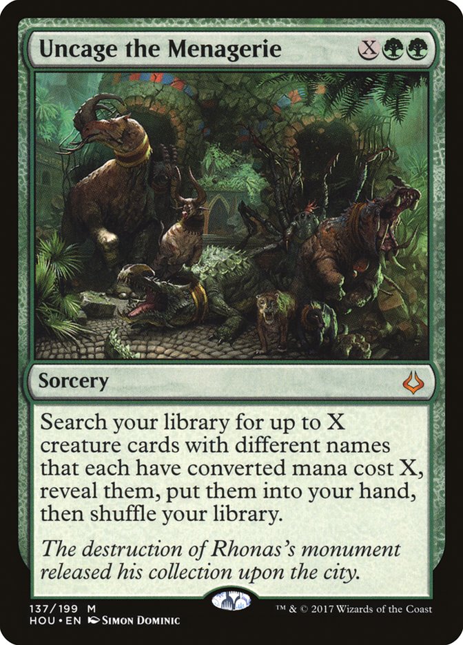 Uncage the Menagerie 137/199 (Hour of Devastation)  | Good Games Morley