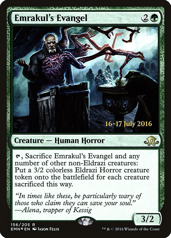 Emrakul's Evangel [Eldritch Moon Prerelease Promos] | Good Games Morley