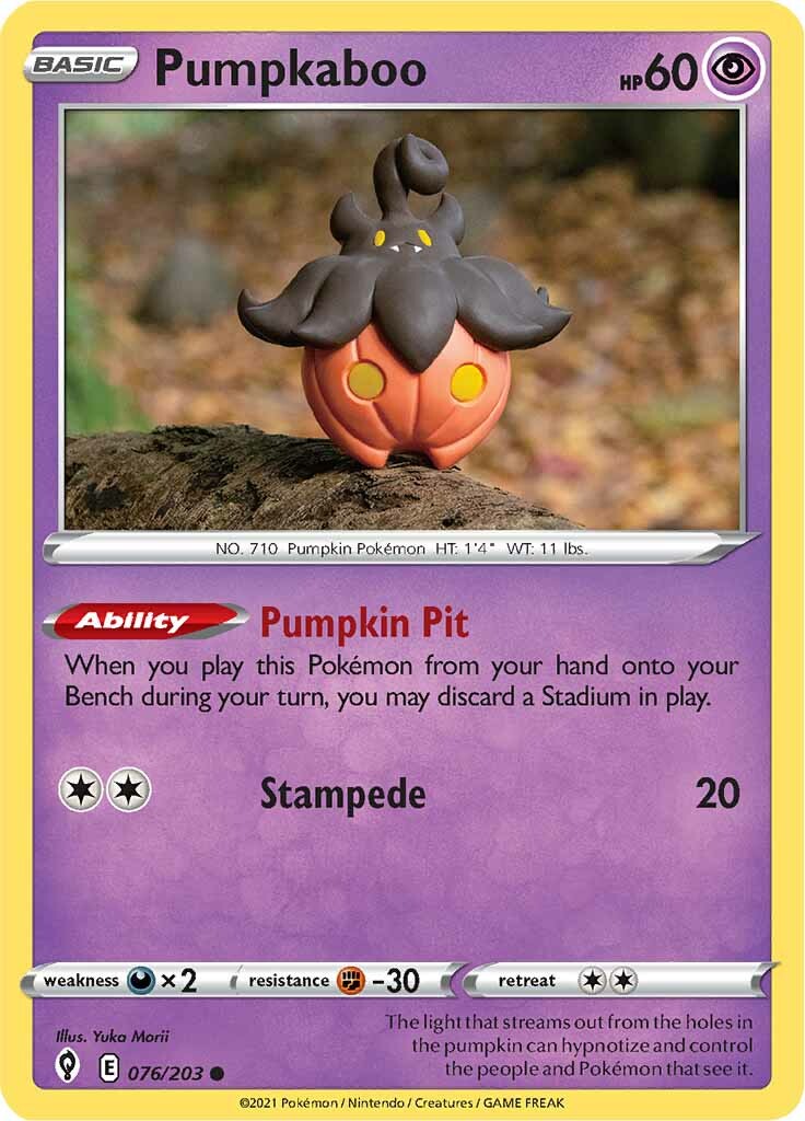 Pumpkaboo (076/203) [Sword & Shield: Evolving Skies] | Good Games Morley