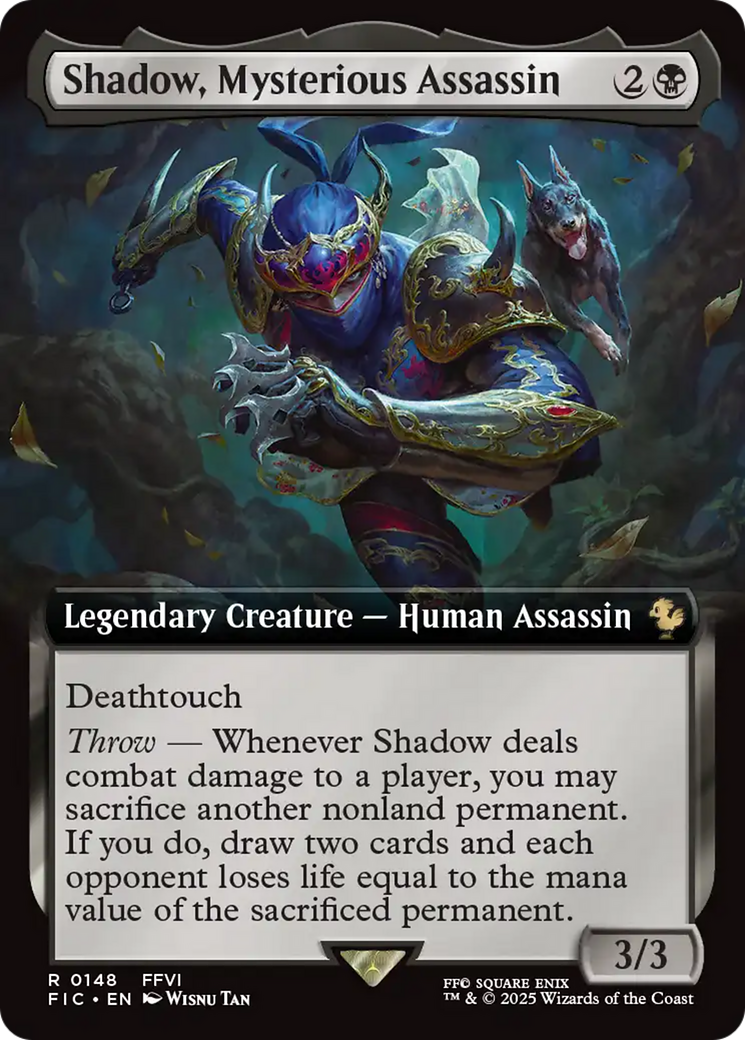 Shadow, Mysterious Assassin (Extended Art) [FINAL FANTASY Commander] | Good Games Morley