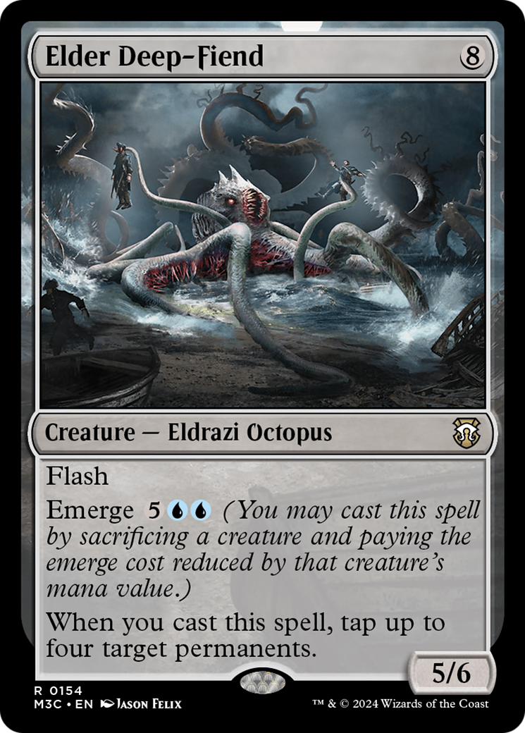 Elder Deep-Fiend (Ripple Foil) [Modern Horizons 3 Commander] | Good Games Morley