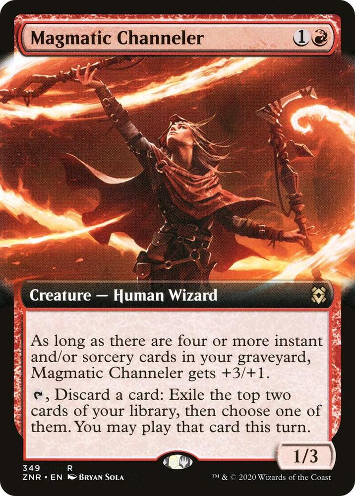 Magmatic Channeler 349/280 (Zendikar Rising)  - Extended Art Foil | Good Games Morley