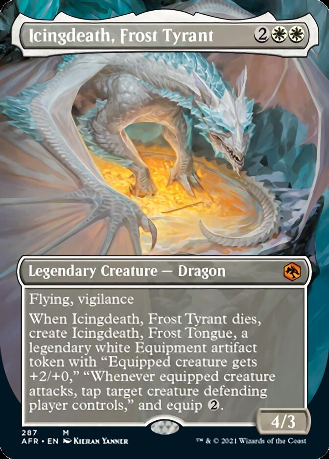 Icingdeath, Frost Tyrant (Borderless Alternate Art) [Dungeons & Dragons: Adventures in the Forgotten Realms] | Good Games Morley