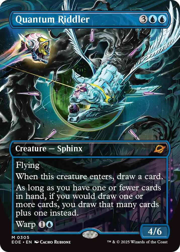 Quantum Riddler 305 (Edge of Eternities)  - Borderless Foil | Good Games Morley
