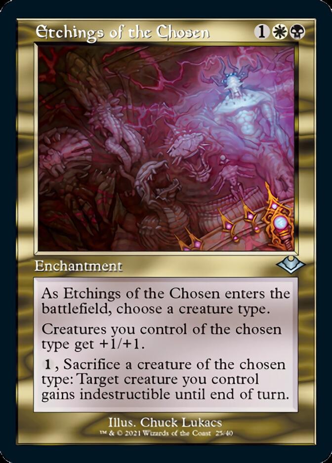 Etchings of the Chosen (Retro Foil Etched) [Modern Horizons] | Good Games Morley