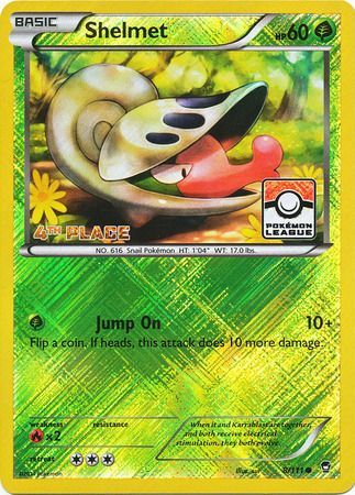 Shelmet (8/111) (League Promo 4th Place) [XY: Furious Fists] | Good Games Morley