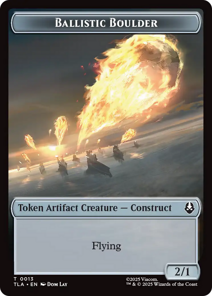 Ballistic Boulder // Food (0019) Double-Sided Token [Avatar: The Last Airbender Tokens] | Good Games Morley