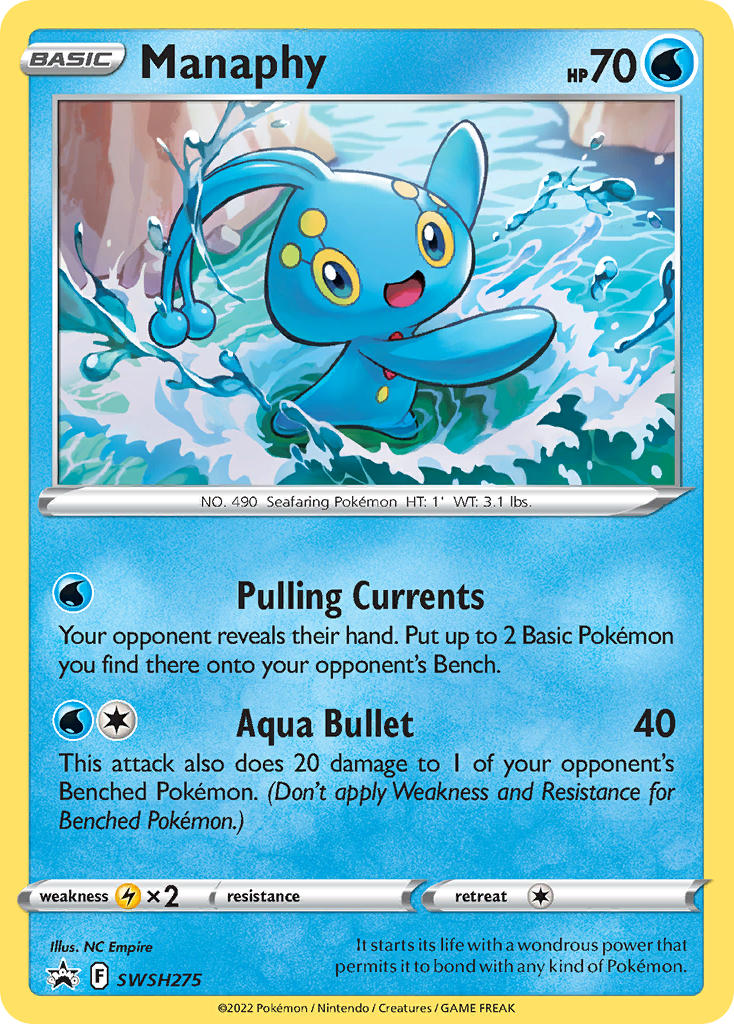 Manaphy (SWSH275) [Sword & Shield: Black Star Promos] | Good Games Morley