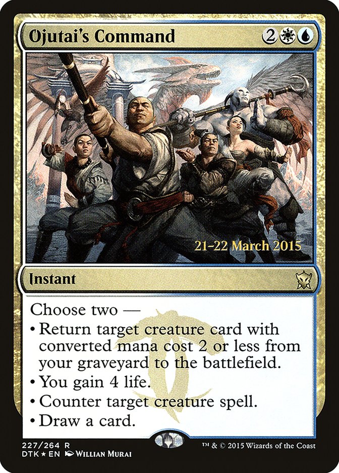 Ojutai's Command [Dragons of Tarkir Prerelease Promos] | Good Games Morley