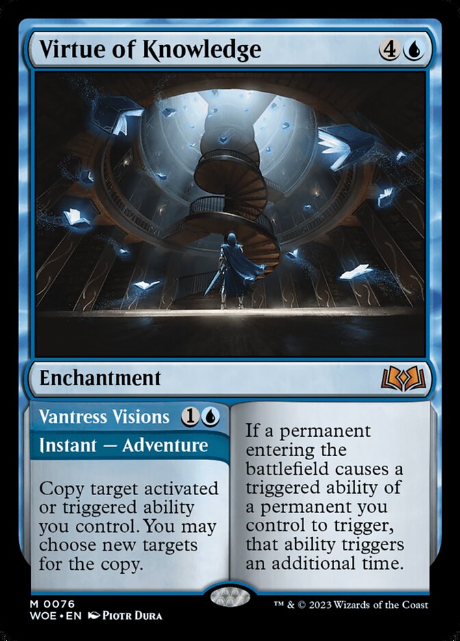 Virtue of Knowledge // Vantress Visions 76 (Wilds of Eldraine)  | Good Games Morley