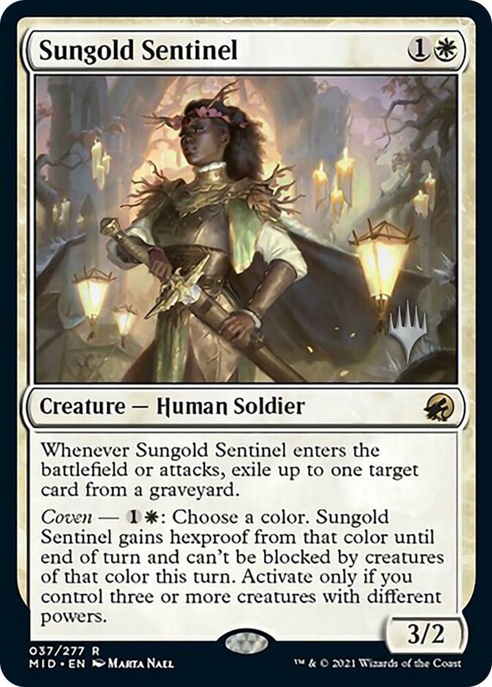Sungold Sentinel 37 (Promo Pack: Innistrad: Midnight Hunt)  | Good Games Morley