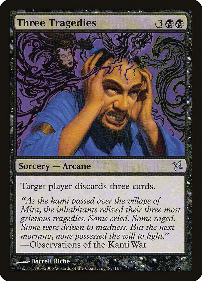 Three Tragedies 87/165 (Betrayers of Kamigawa)  | Good Games Morley