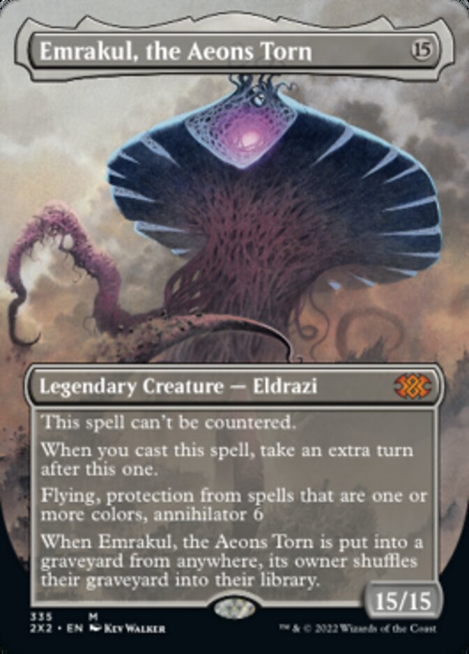 Emrakul, the Aeons Torn (Borderless Alternate Art) [Double Masters 2022] | Good Games Morley