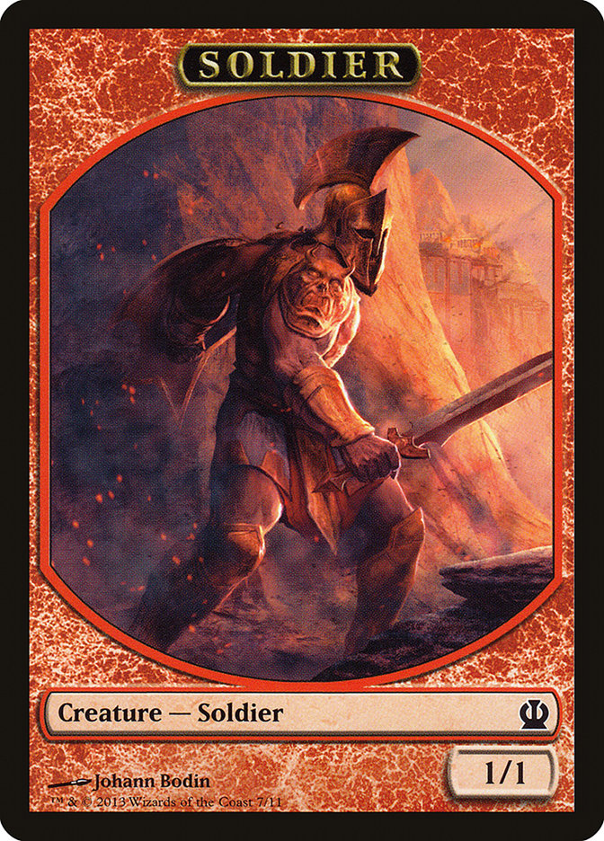 Soldier Token (7/11) [Theros Tokens] | Good Games Morley