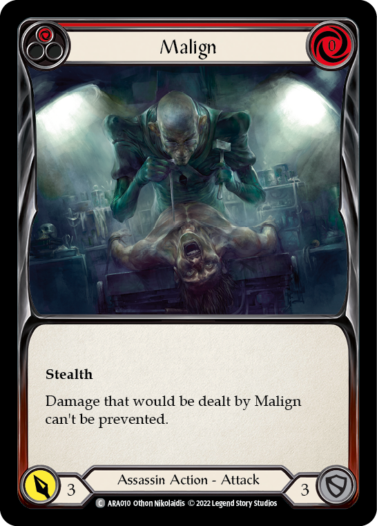 Malign (Red) [ARA010] (Outsiders Arakni Blitz Deck) | Good Games Morley