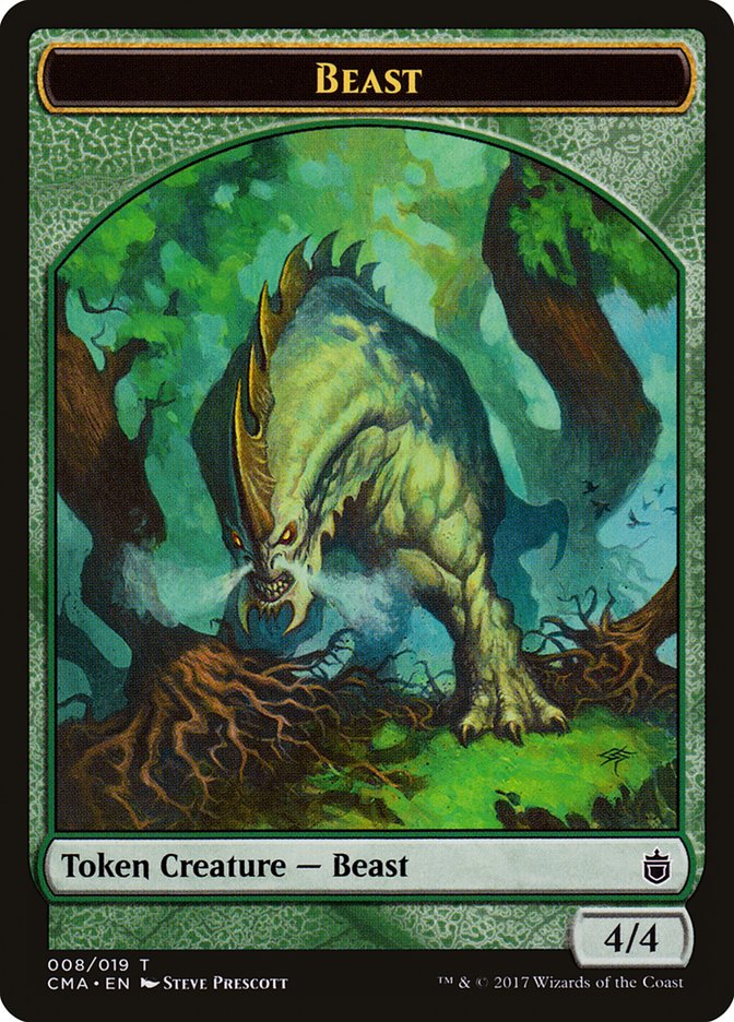 Beast Token (008/019) [Commander Anthology Tokens] | Good Games Morley