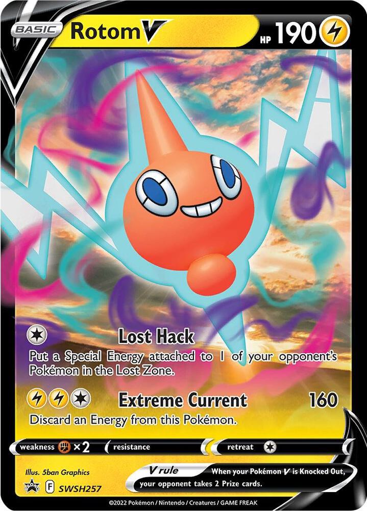 Rotom V SWSH257 (SWSH: Sword & Shield Promo Cards)  - Holofoil | Good Games Morley