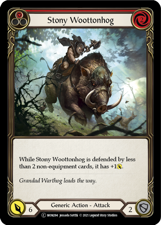 Stony Woottonhog (Red) [U-MON284] (Monarch Unlimited)  Unlimited Normal | Good Games Morley