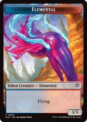 Fractal (0004) // Elemental (0002) Double-Sided Token [Secrets of Strixhaven Tokens] | Good Games Morley