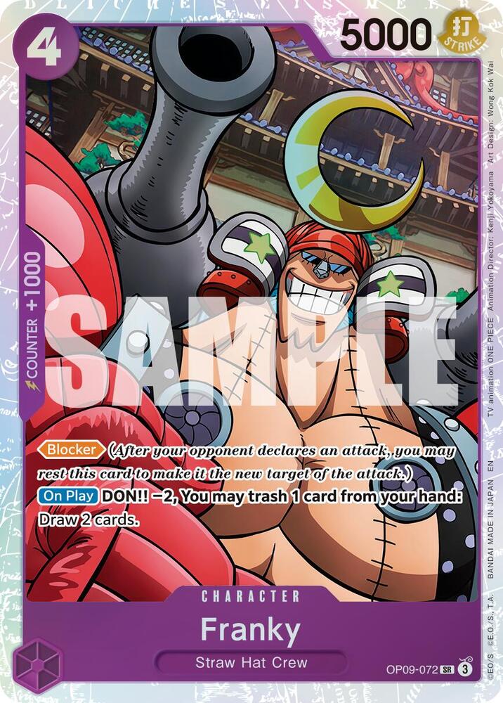 Franky (Reprint) OP09-072 (Premium Booster -The Best- Vol. 2)  - Foil | Good Games Morley