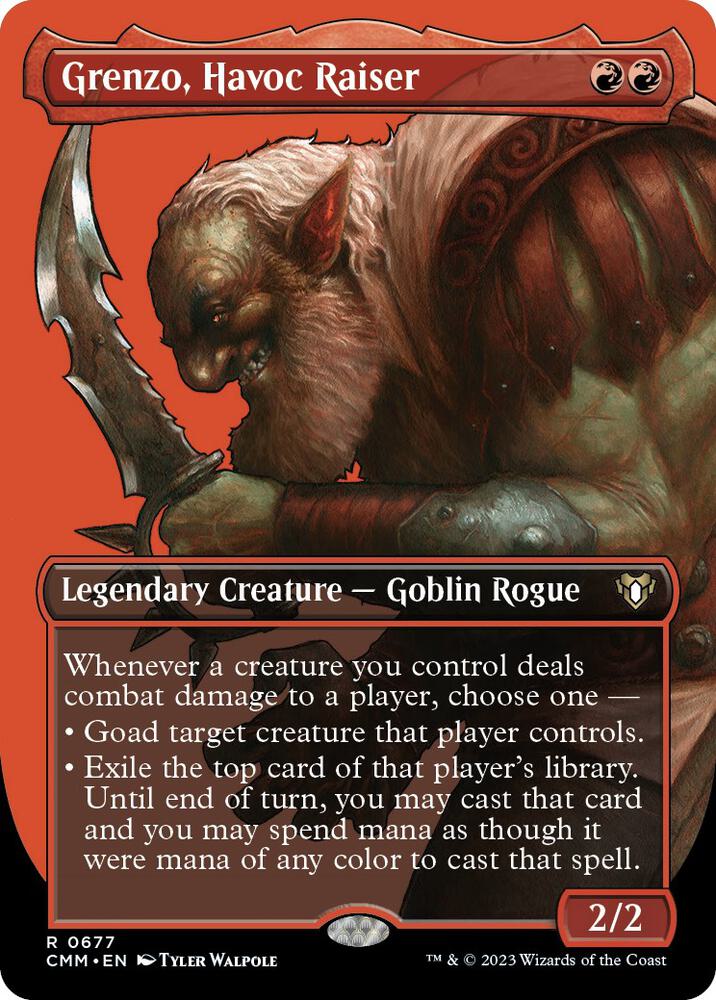 Grenzo, Havoc Raiser 677/451 (Commander Masters)  - Borderless Foil | Good Games Morley
