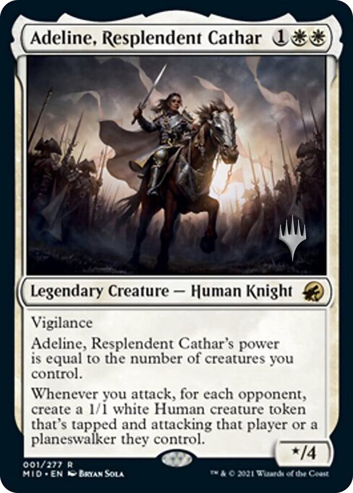 Adeline Resplendent Cathar 1p/171 (Promo Pack: Innistrad: Midnight Hunt)  | Good Games Morley