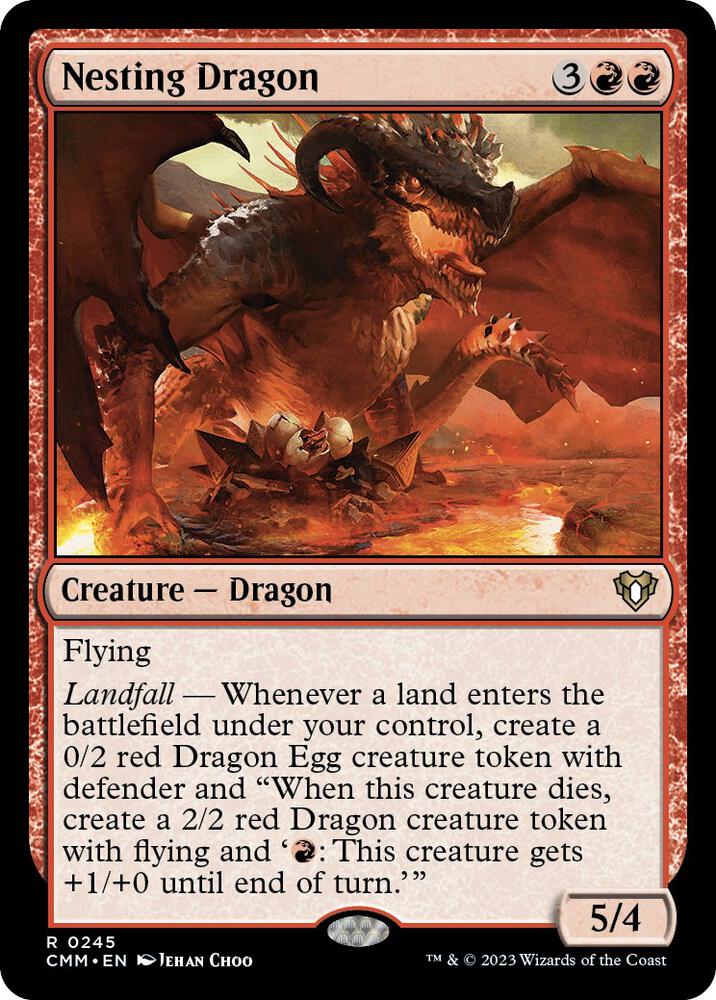 Nesting Dragon 245 (Commander Masters)  | Good Games Morley