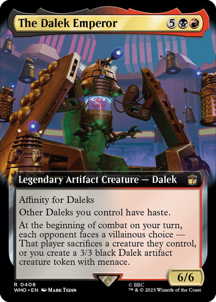 The Dalek Emperor 406/331 (Universes Beyond: Doctor Who)  - Extended Art Foil | Good Games Morley
