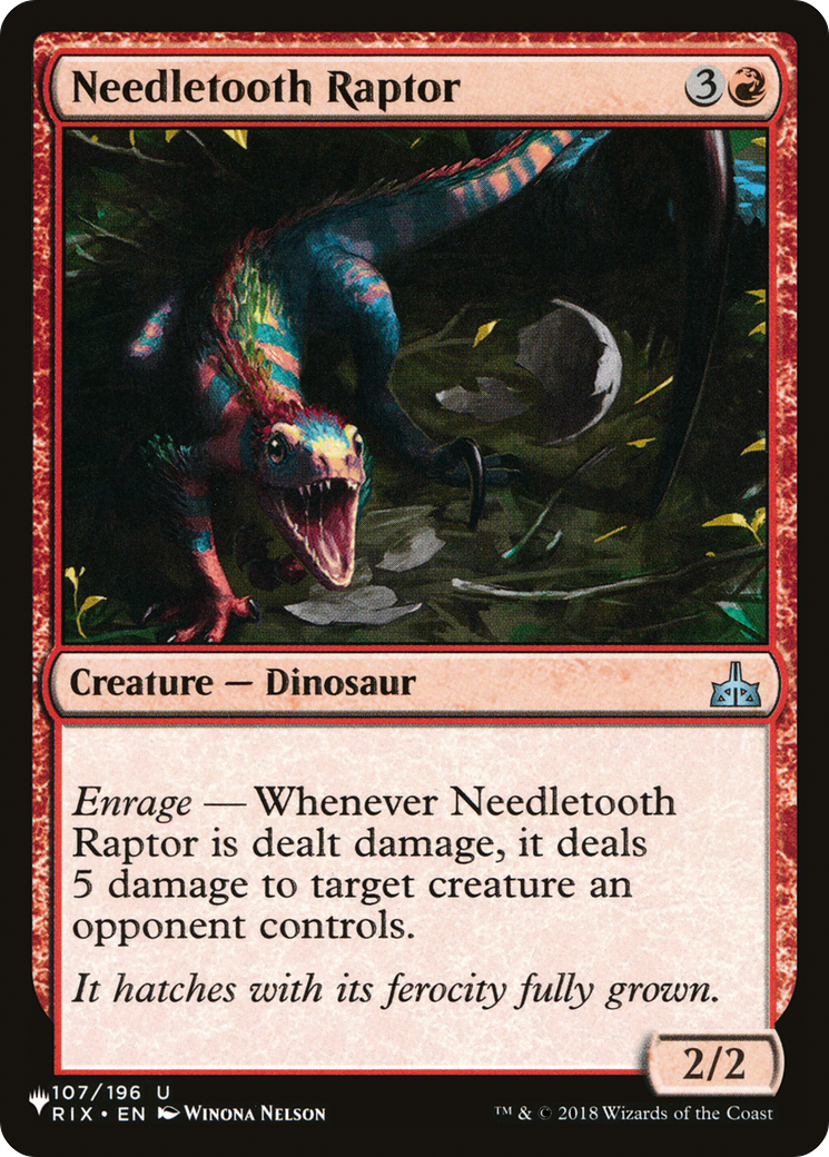Needletooth Raptor [The List] | Good Games Morley