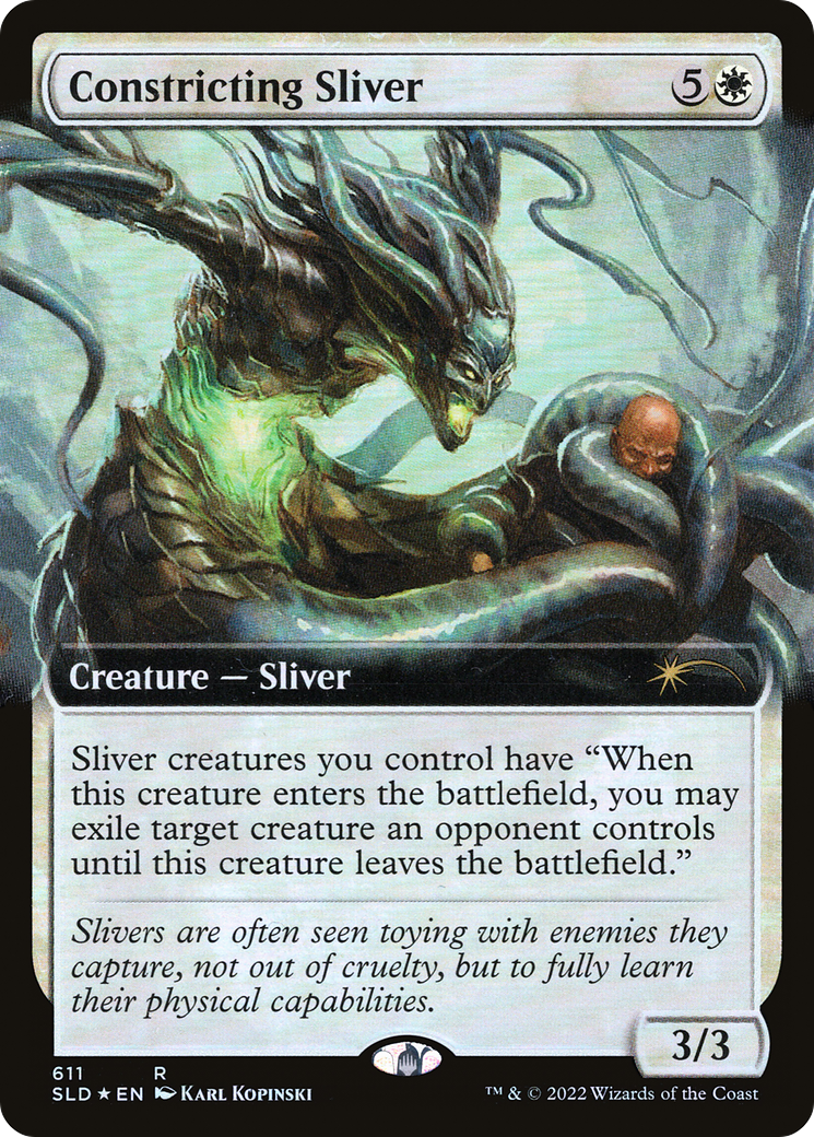 Constricting Sliver (Extended Art) [Secret Lair Drop Promos] | Good Games Morley