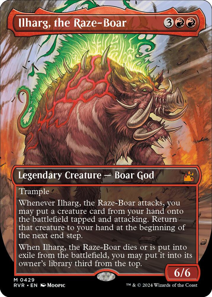 Ilharg, the Raze-Boar 429/291 (Ravnica Remastered)  - Borderless | Good Games Morley