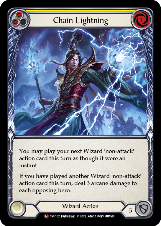 Chain Lightning [U-CRU162] (Crucible of War Unlimited)  Unlimited Normal | Good Games Morley