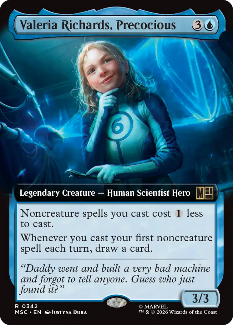Valeria Richards, Precocious (Extended Art) [Marvel Super Heroes Commander] | Good Games Morley