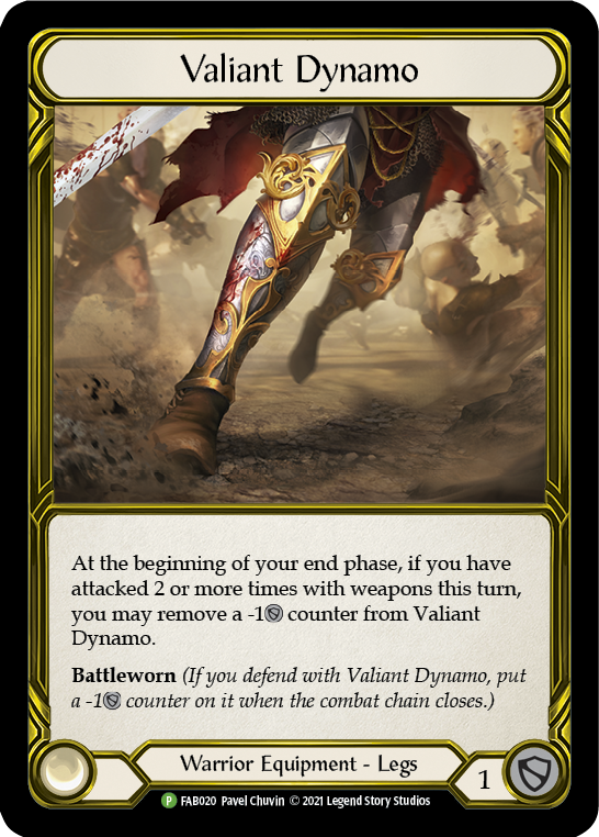 Valiant Dynamo (Golden) [FAB020] (Promo)  Cold Foil | Good Games Morley