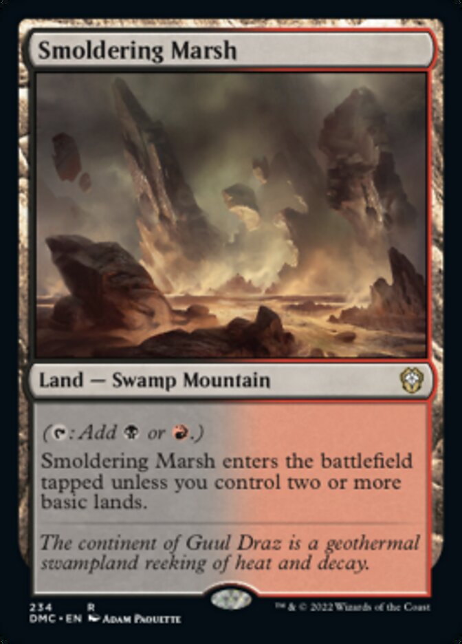 Smoldering Marsh [Dominaria United Commander] | Good Games Morley