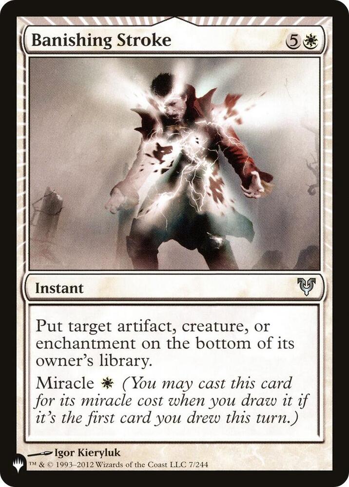 Banishing Stroke AVR-7/5075 (The List Reprints)  | Good Games Morley