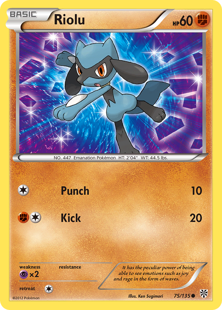Riolu (75/135) [Black & White: Plasma Storm] | Good Games Morley