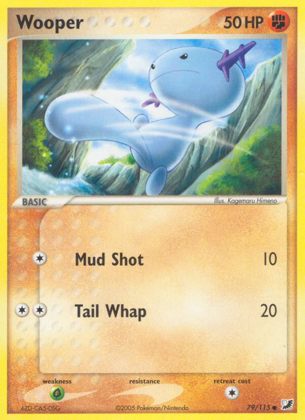 Wooper (79/115) [EX: Unseen Forces] | Good Games Morley