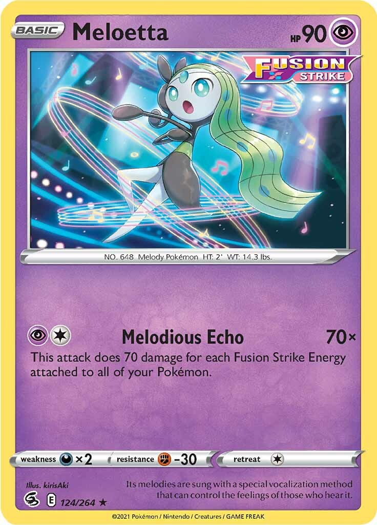 Meloetta (124/264) [Sword & Shield: Fusion Strike] | Good Games Morley