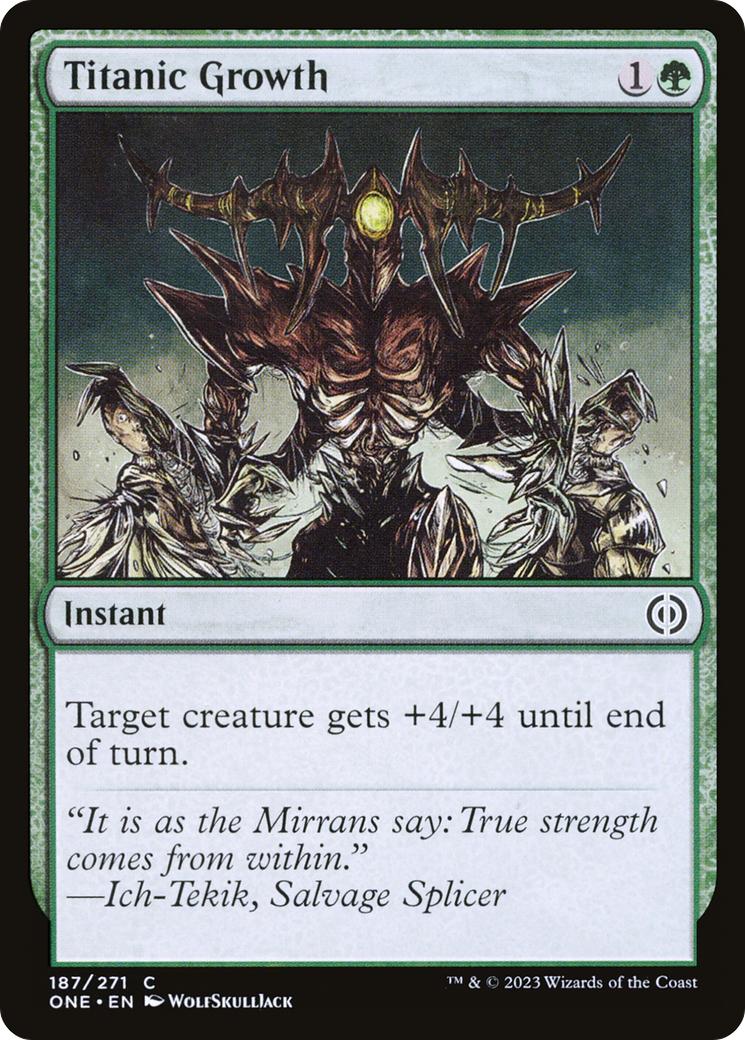 Titanic Growth [Phyrexia: All Will Be One] | Good Games Morley