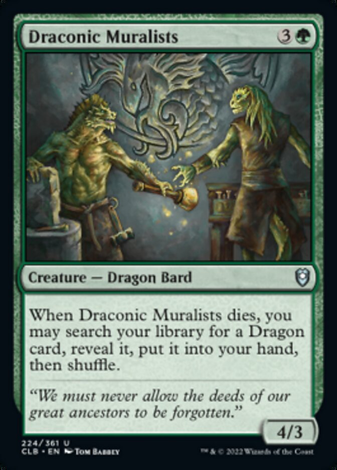 Draconic Muralists [Commander Legends: Battle for Baldur's Gate] | Good Games Morley