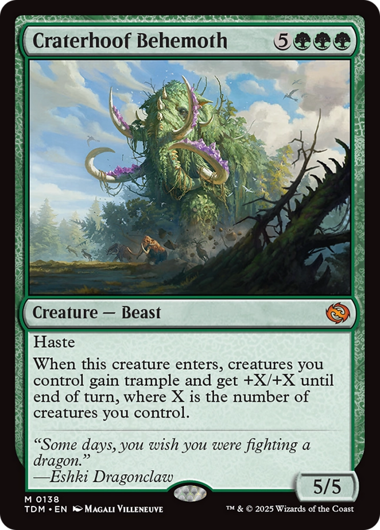 Craterhoof Behemoth [Tarkir: Dragonstorm] | Good Games Morley