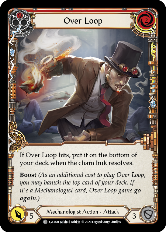 Over Loop (Red) [U-ARC020] (Arcane Rising Unlimited)  Unlimited Rainbow Foil | Good Games Morley