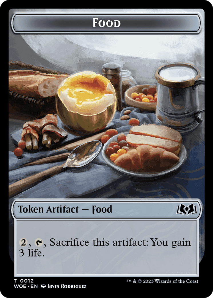 Beast // Food (0012) Double-Sided Token [Wilds of Eldraine Tokens] | Good Games Morley