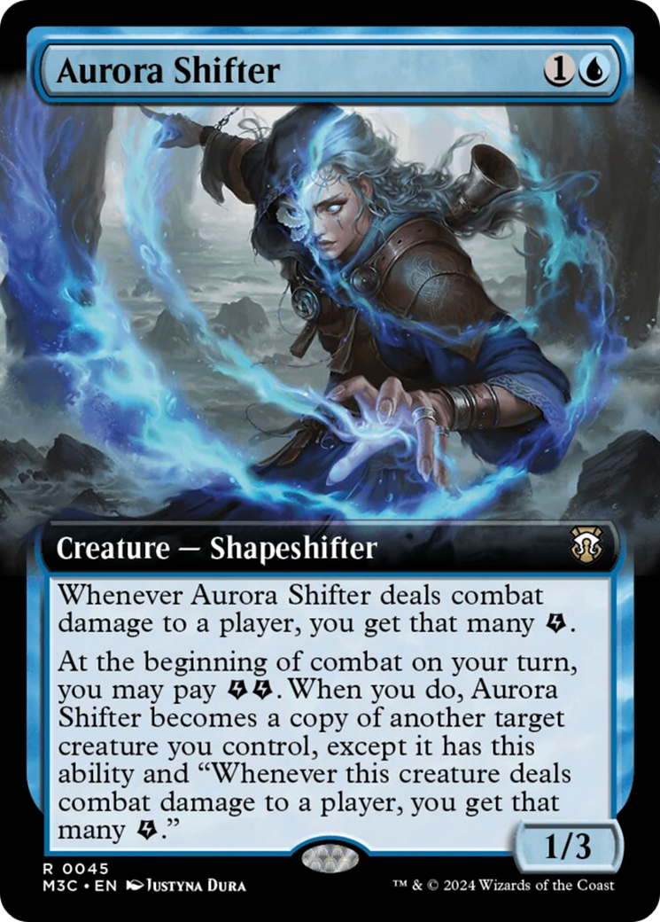 Aurora Shifter (Extended Art) (Ripple Foil) [Modern Horizons 3 Commander] | Good Games Morley