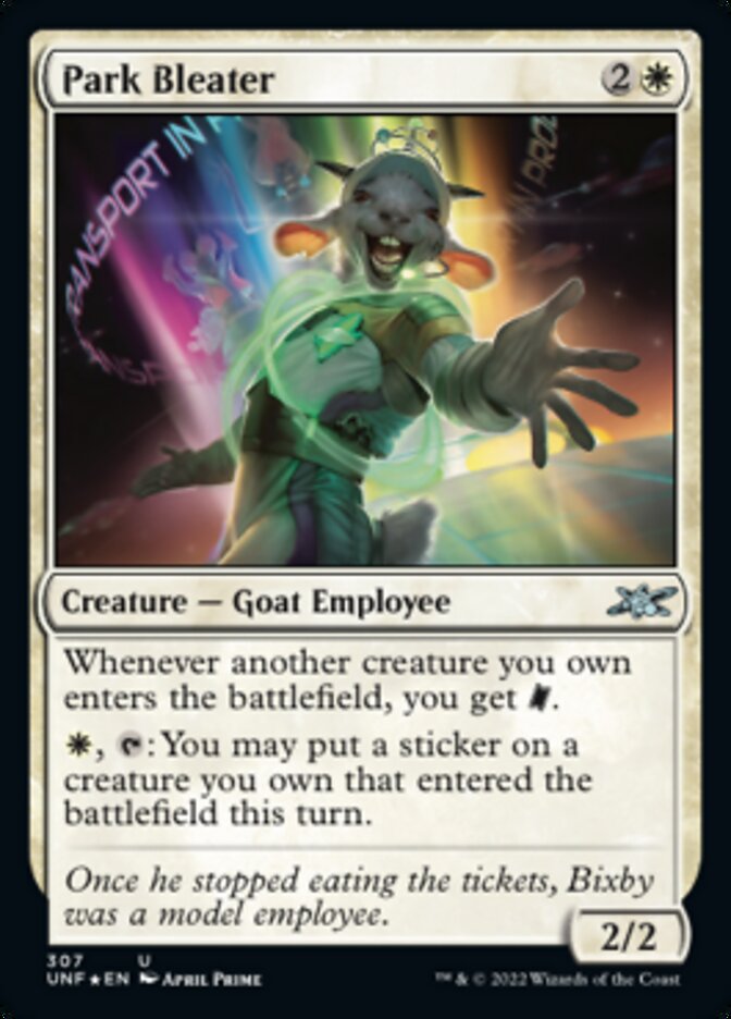 Park Bleater (Galaxy Foil) [Unfinity] | Good Games Morley