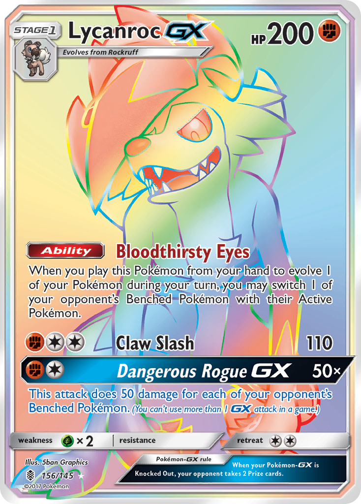 Lycanroc GX (156/145) [Sun & Moon: Guardians Rising] | Good Games Morley