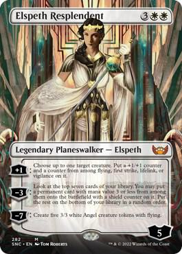 Elspeth Resplendent Borderless 282/281 (Streets of New Capenna)  | Good Games Morley