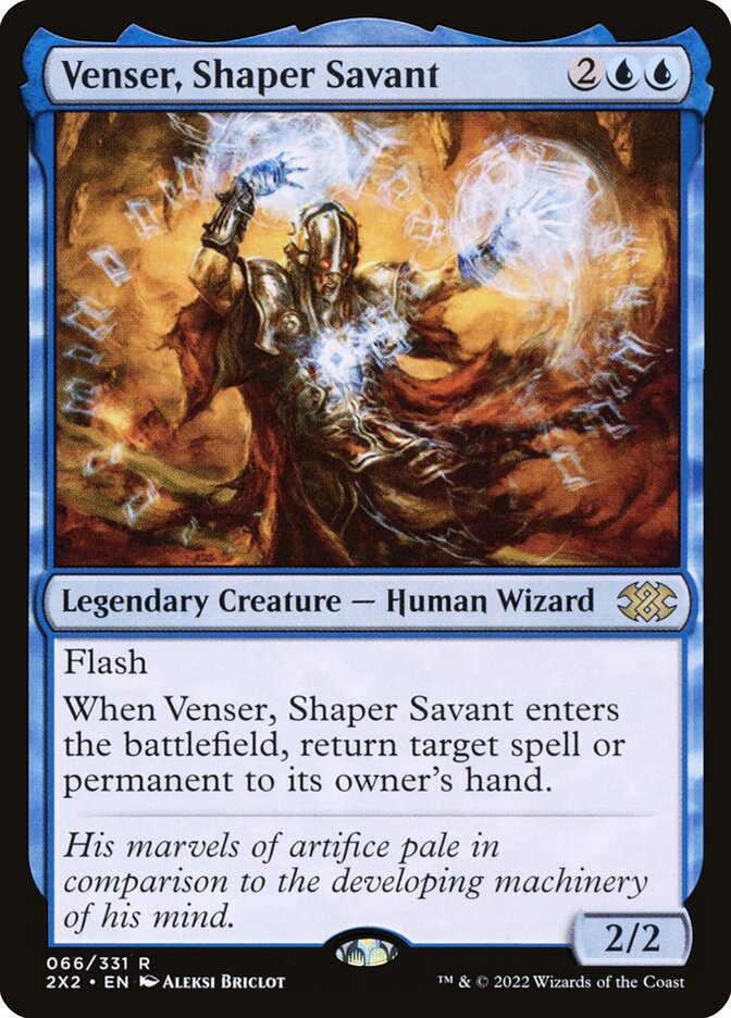 Venser Shaper Savant 66 (Double Masters 2022)  - Foil | Good Games Morley